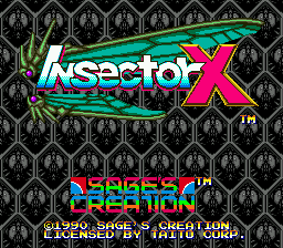 Заставка игры INSECTOR X